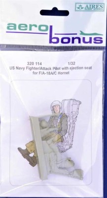 Aerobonus 320114 US Navy Pilot for F/A-18A/C w/ ej.seat (ACAD) 1/32