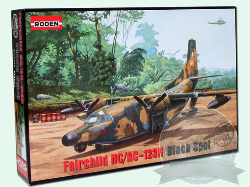 Roden 058 Fairchild NC/AC-123K Black Spot 1/72