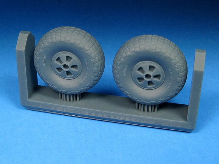 Barracuda Studios BCR72464 De Havilland Mosquito Slotted Mainwheels - Block Tread 1/72