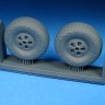 Barracuda Studios BCR72464 De Havilland Mosquito Slotted Mainwheels - Block Tread 1/72