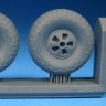 Barracuda Studios BCR72464 De Havilland Mosquito Slotted Mainwheels - Block Tread 1/72