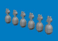 Eduard 672395 BRASSIN WWII USAAF oxygen cylinder A-4 PRINT 1/72