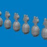 Eduard 672395 BRASSIN WWII USAAF oxygen cylinder A-4 PRINT 1/72