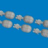 Eduard 672395 BRASSIN WWII USAAF oxygen cylinder A-4 PRINT 1/72