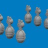 Eduard 672395 BRASSIN WWII USAAF oxygen cylinder A-4 PRINT 1/72