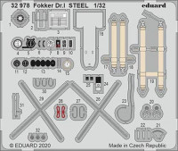 Eduard 32978 SET Fokker Dr.I STEEL (MENG)