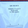QuickBoost QB48828 SAAB J-21 A-3 exhaust (PIL.REPL.) 1/48