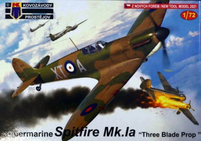 Kovozavody Prostejov 72261 Spitfire Mk.Ia 'Three Blade Prop' (3x camo) 1/72