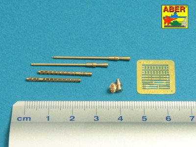 Aber 35 L-222 Soviet Light AA Gun Set of 2 barrels. Russian 14,5 mm machine guns KPVT used on ZPU-2 or ZPU-4 (needs 2 of this set) (designed to be used with Meng Model kits) 1/35