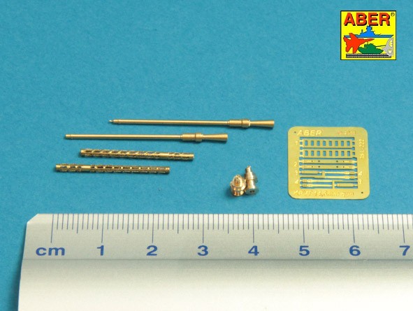 Aber 35 L-222 Soviet Light AA Gun Set of 2 barrels. Russian 14,5 mm machine guns KPVT used on ZPU-2 or ZPU-4 (needs 2 of this set) (designed to be used with Meng Model kits) 1/35