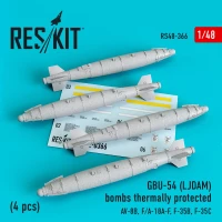 Reskit 48366 GBU-54 (LJDAM) bombs thermally prot. (4 pcs.) 1/48