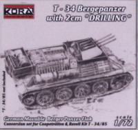 Kora Model C7206 T-34 Bergepanzer with 2cm DRILLING 1/72