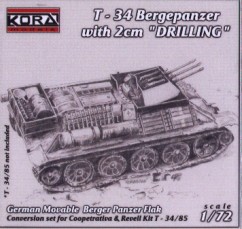 Kora Model C7206 T-34 Bergepanzer with 2cm DRILLING 1/72