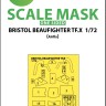 Art Scale 200-M72014 Bristol Beaufighter TF.X Kabuki wheels and canopy frame paint masks (outside only) 1/72