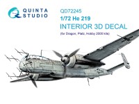 Quinta studio QD72245 He 219 (Dragon) 1/72