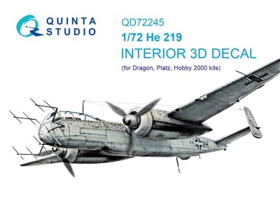 Quinta studio QD72245 He 219 (Dragon) 1/72