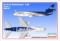 Восточный Экспресс 144121-8 Авиалайнер DC-10-30 World Airways 1/144