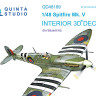 Quinta Studio QD48189 Spitfire Mk.V (для модели Eduard) 3D Декаль интерьера кабины 1/48