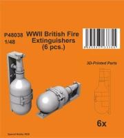 CMK P48038 British Fire Extinguishers WWII (6 pcs.) 1/48