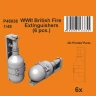 CMK P48038 British Fire Extinguishers WWII (6 pcs.) 1/48