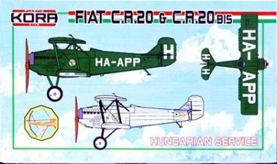 Kora Model KPK72076 Fiat C.R.20 &amp; C.R.20 bis Hungarian Service 1/72