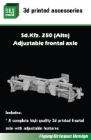 Sbs 3D039 Sd.Kfz.250 (Alte) Adjustable frontal axle 1/35