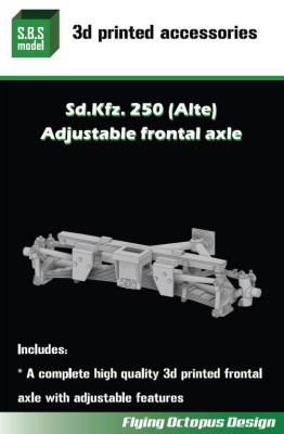 Sbs Model 3D039 Sd.Kfz.250 (Alte) Adjustable frontal axle 1/35