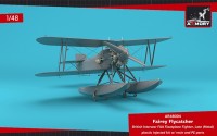 Armory AR48004 Fairey Flycatcher floatplane on metal floats plastic injected kit with PE & resin parts 1/48