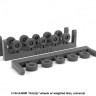 Armory ARAW14503 Airbus A400M Grizzly wheels with weighted tires/tyres 1/144