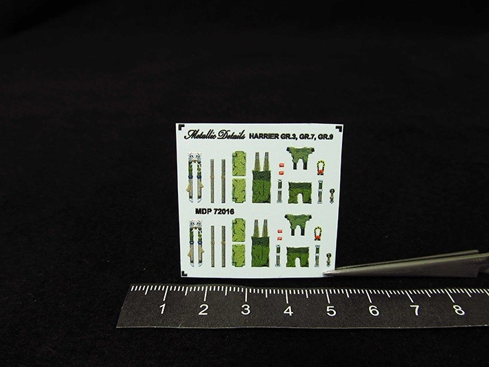 Metallic Details P72016 BAe Harrier GR.3, GR.7, GR.9 seatbelts (3d-printed) 1/72