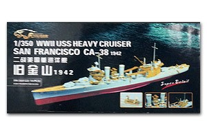 Flyhawk FH350122 WWII USS Heavy Cruiser San Francisico Ca-38 1942 (For Trumpeter 05309) 1:350
