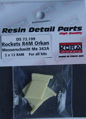 Kora Model DS72199 Rockets R4M Orkan Me 262A (2x 12 pcs.) 1/72