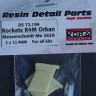 Kora Model DS72199 Rockets R4M Orkan Me 262A (2x 12 pcs.) 1/72