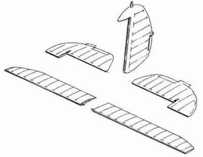 CMK 4012 Hurricane Mk.II - control surfaces set for HAS 1/48