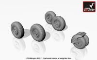 Armory ARAW72024 Sukhoi Su-24 Fencer wheels (late) 1/72