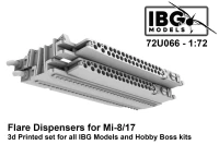 IBG Models U7266 Flare Dispensers for Mi-8/17 (3D-Printed) 1/72