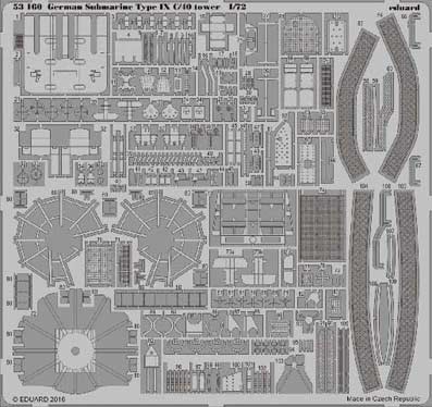 Eduard 53160 German Submarine Type IX C/40 tower 1/72