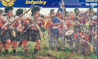 Italeri 06058 Солдаты British and Scots Infantry 1/72