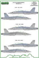 Model Maker Decals D48052 McDonnell-Douglas F/A-18D VMFA-121 Green Knights 1/48