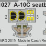 Eduard FE1027 1/48 A-10C seatbelts STEEL (ITA)