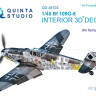 Quinta studio QD48103 Bf 109G-6 (для модели Tamiya) 3D декаль интерьера кабины 1/48