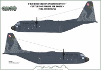 Model Maker Decals D72111 Lockheed C-130H Hercules in Polish service + Century of Polish Air Force + full stencilling 1/72