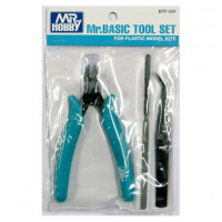 Gunze Sangyo BTF001 Mr. Basic Tool Set. Набор инструмента (кусачки, надфиль, пинцет)