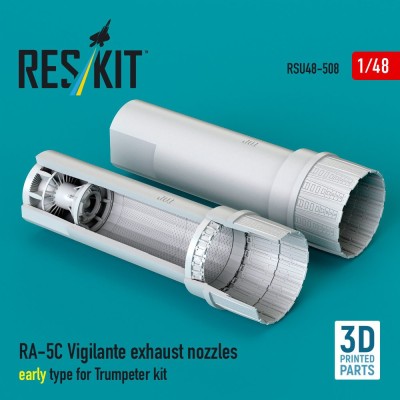 Reskit U48508 RA-5C Vigilante exhaust nozzles early (TRUMP) 1/48