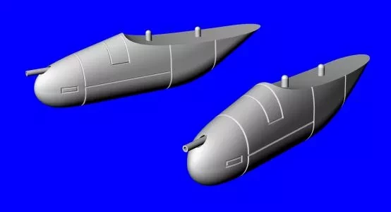 Lf Model 3D7234 12,7mm machine-gun pod (3D-Printed) 1/72