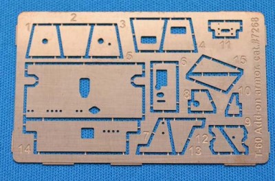 Ace Model E7268 Дополнительная броня для Т-60 фототравление 1/72