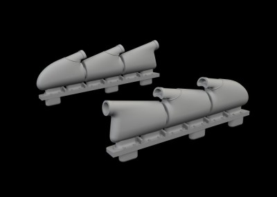 Eduard 674063 Brassin Spitfire Mk.Vb W/ Rounded Exh. (Edu) 1/72