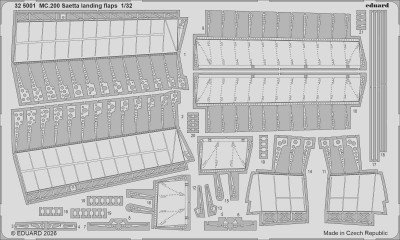 Eduard 325001 SET MC.200 Saetta landing flaps (ITAL) 1/32