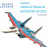Quinta studio QD48203 Су-27 (Hobby Boss) 3D Декаль интерьера кабины 1/48