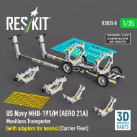 Reskit R35008 MHU-191/M Munit.Transp.(w/ adapters bombs) 1/35